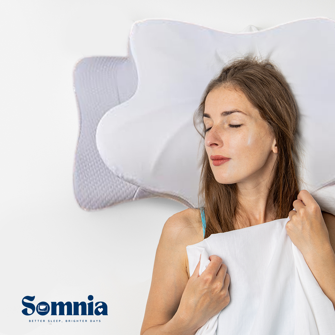 Ergonomic Memory Foam Cervical Pillow: Neck Pain Relief &amp; Contoured Support for Restful Sleep