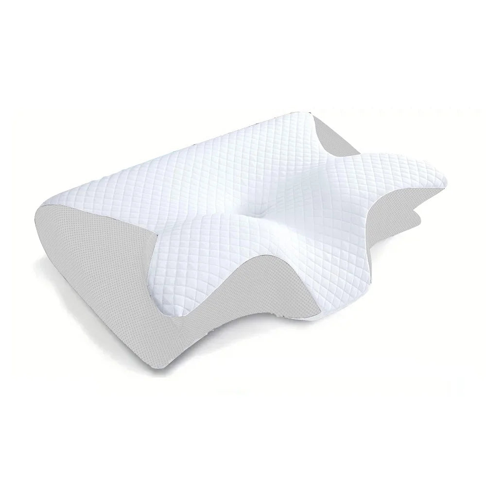 Ergonomic Memory Foam Cervical Pillow: Neck Pain Relief &amp; Contoured Support for Restful Sleep